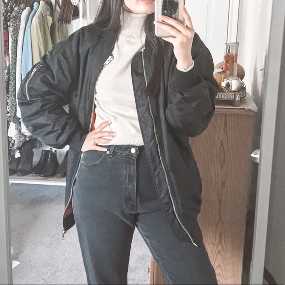 Zara Oversized Longline Heavy Bomber Jacket - Picture 4 of 8